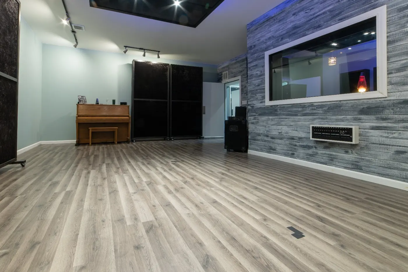 Defunk Studios live room prepared for recording and rehearsal